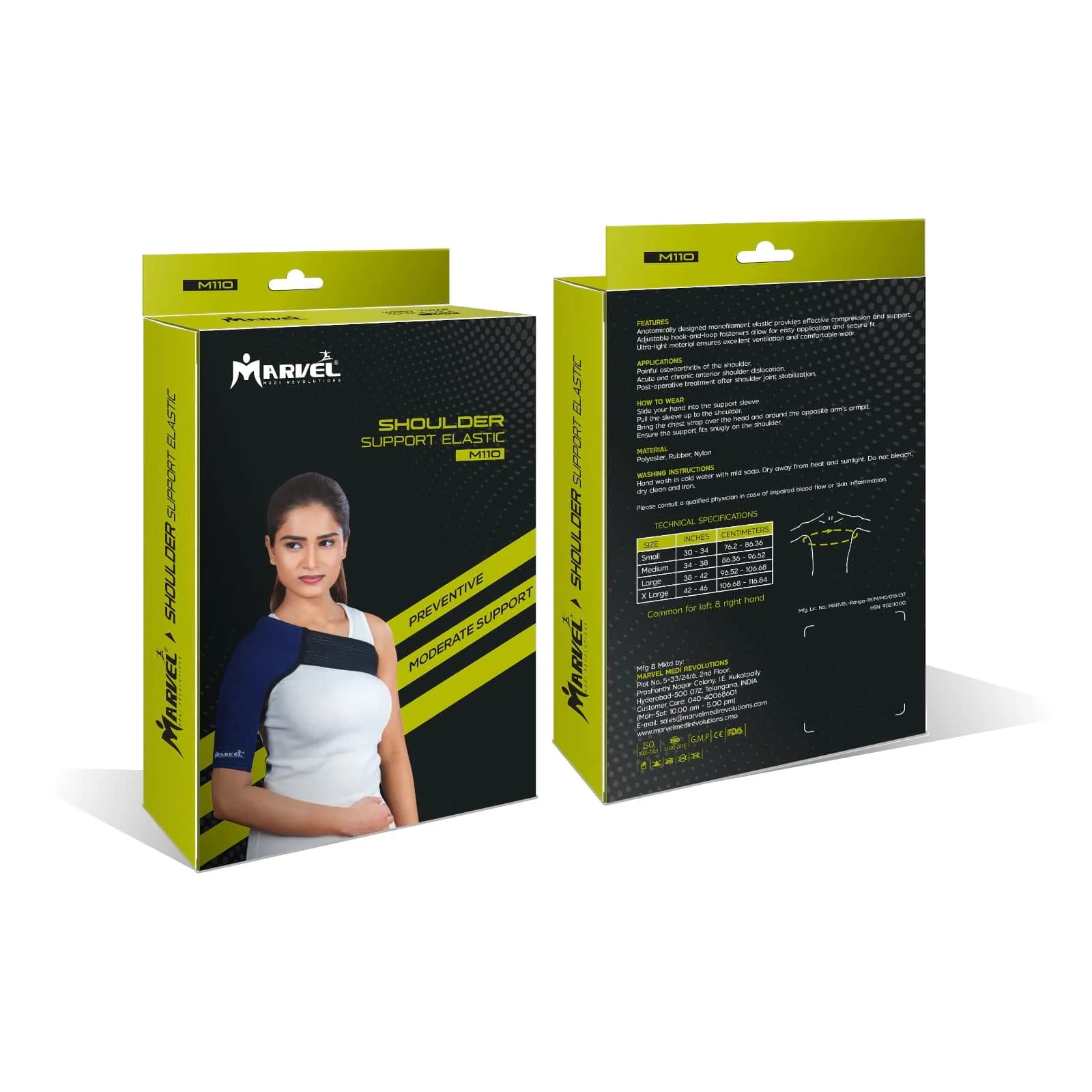 Shoulder support elastic