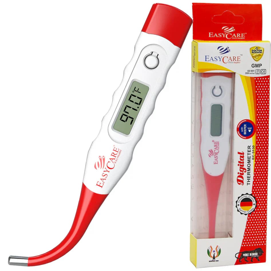 Flexible tip thermometer