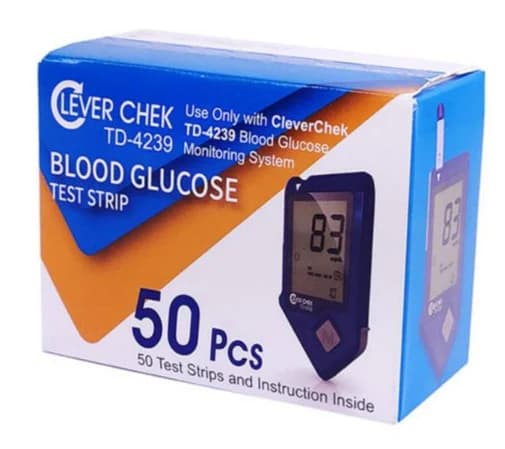 CleverChek Glucometer 50Pc Strips